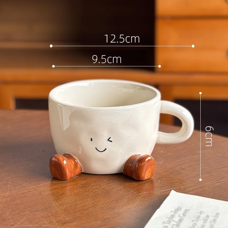 Hand-Painted Cocoa Bean Ceramic Coffee Mug - StillMug