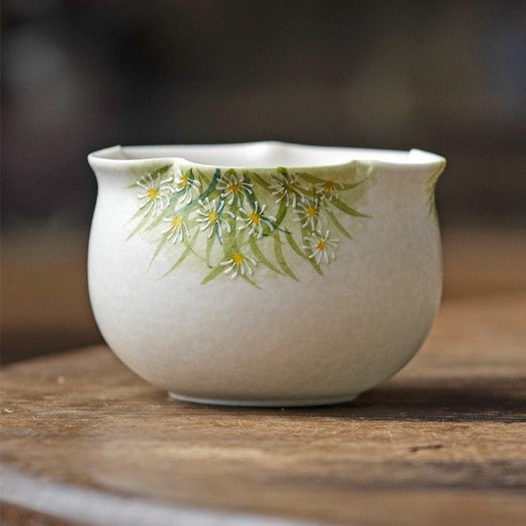 Hand-Painted Daisy Ceramic Tea & Coffee Collection - StillMug