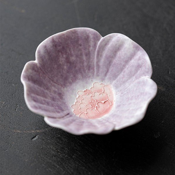 Hand-Painted Purple Peony Ceramic Tea & Coffee Collection - StillMug