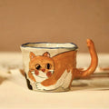 Handmade Rustic Cat Ceramic Coffee Mug - StillMug
